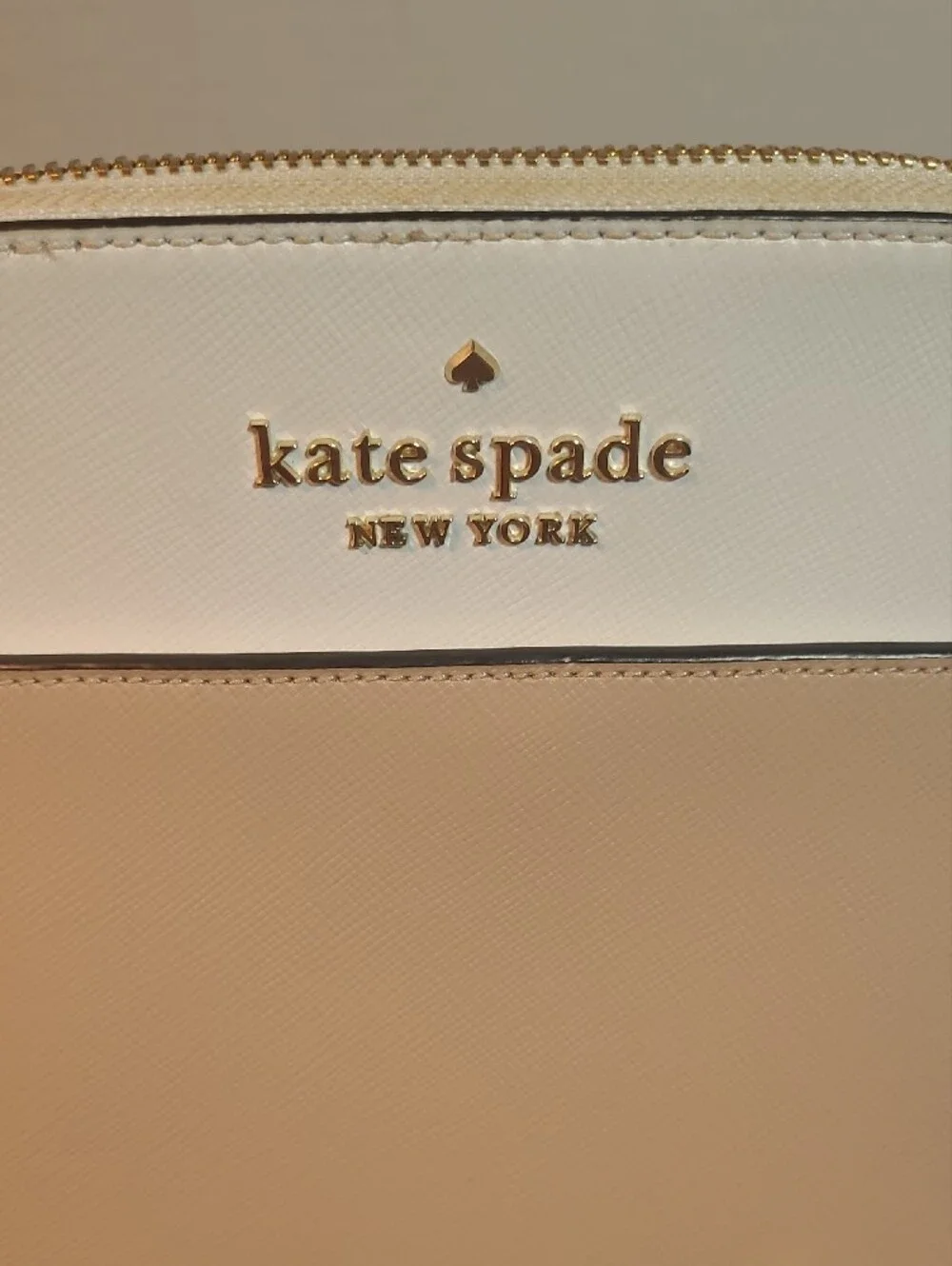 Kate Spade Staci Colorblock Dome Crossbody Two-Tone Beige, Cream & Black